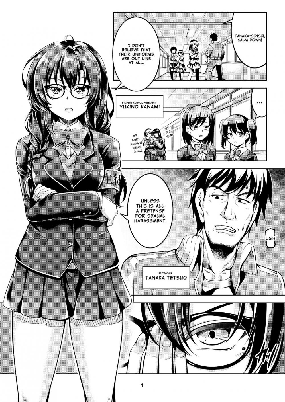 Hentai Manga Comic-Uraaka Liver Take 1 Kyouhaku! Kouochi Seitokaichou-Read-5